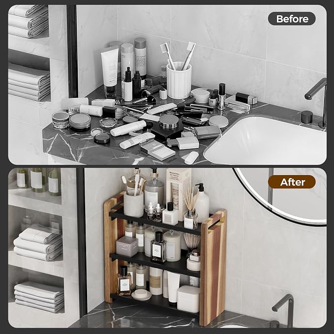 Bathroom Counter Organizer, Bathroom Counter Shelf, Bathroom Organizers - Image 3