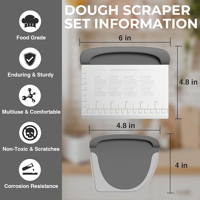Bench Scraper Dough Cutter Tool - Image 3