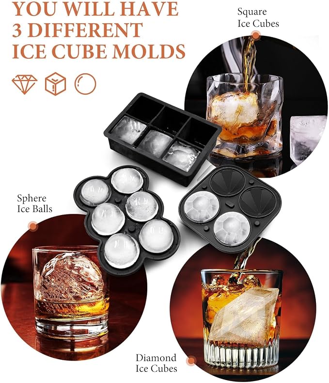 Dclobtop Ice Cube Trays, Silicone Ice Cube Molds - Image 3