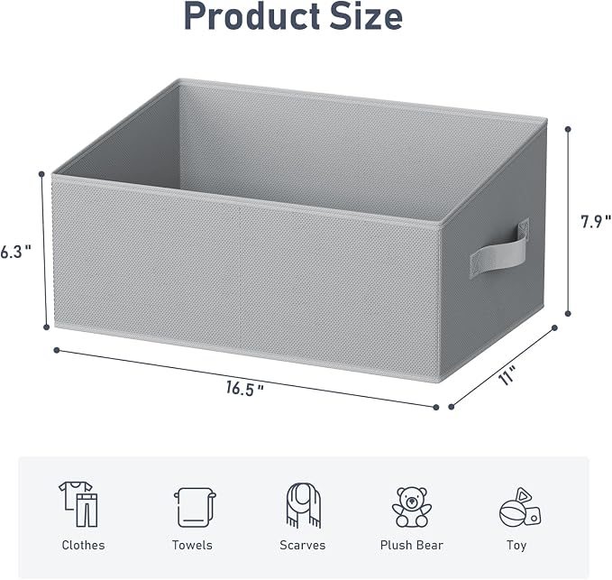 DIMJ Closet Storage Bins 8 Pack - Image 2