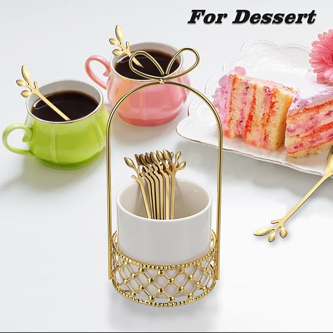 ELLDOO Coffee Spoon Set, Creative Flatware Set - Image 8
