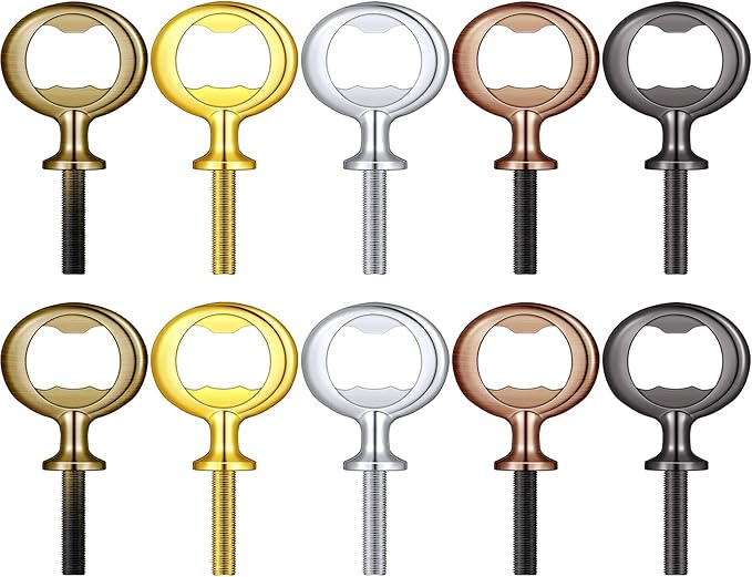 Patelai 10 Pieces Metal Bottle Opener Kit Blank Stainless Steel Bottle Opener by Patelai
