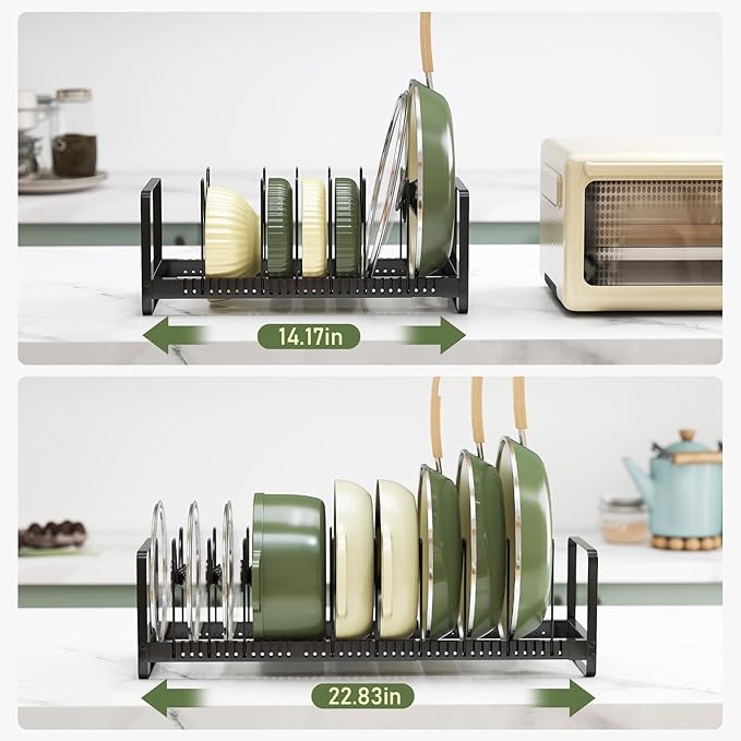 MUDEELA Pot Rack Pan Organizer inside Cabinet - Image 5