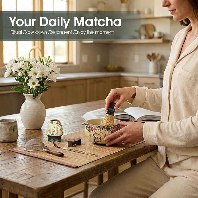 Matcha Whisk Set, 7-Piece Matcha Kit - Image 3