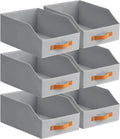 Fabric Storage Bins for Organizing - 6 Pack Large Trapezoid