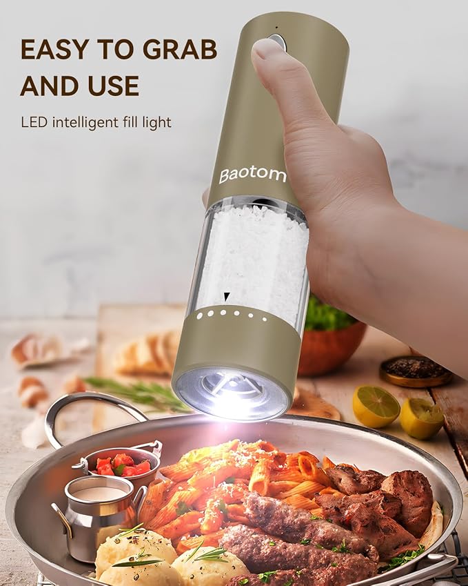 Electric Salt and Pepper Grinder Set - Image 5