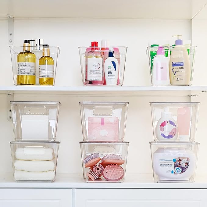 Vtopmart 8 Pack Clear Stackable Storage Bins - Image 6