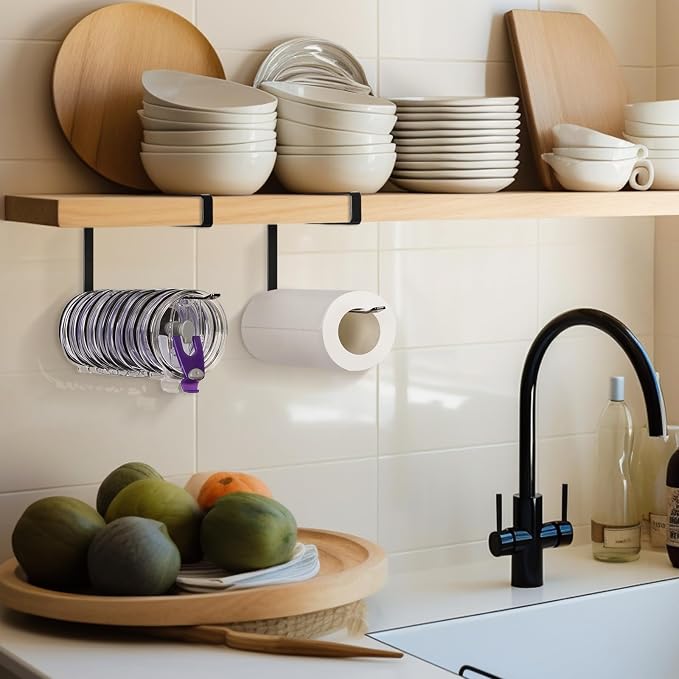 Tumbler Lid Organizer, Horizontal Tumbler Lid Storage Hook Up to 10 Lids - Image 6