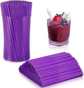 500 Pcs Neon Purple Acrylic Coffee Stirrers Set by DLUGOPIS