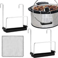 2 Pack Slow Cooker Lid Holder, Stainless Steel Lid Rack by Unknown