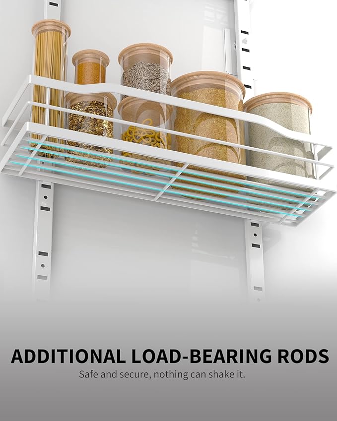 Moforoco White Narrow 9-Tier Over The Door Pantry Organizer, Pantry - Image 4