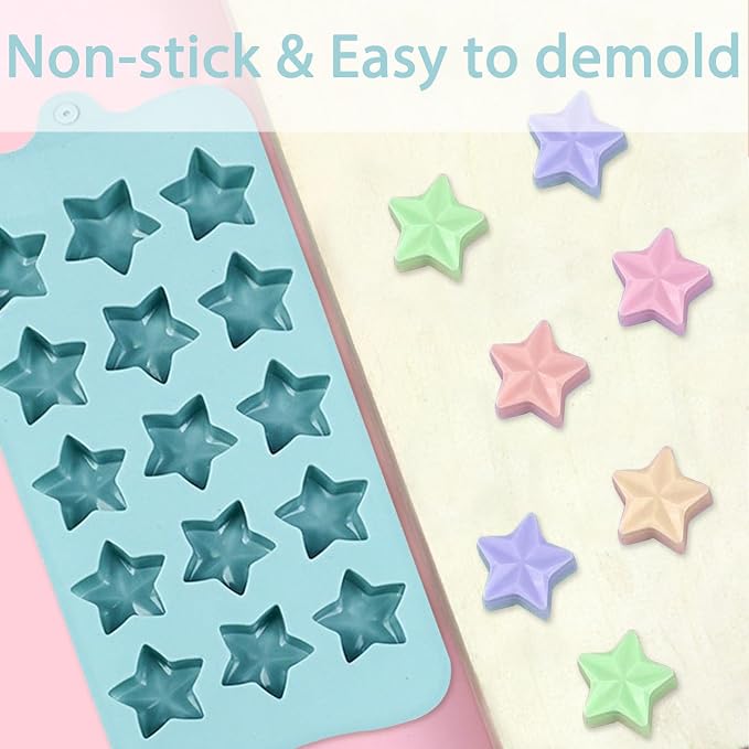 Star-Shaped Silicone Molds, 15 Cavities Each - Image 9