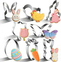 Easter Cookie Cutters Bunny Carrot Tulip Butterfly Chick Egg Biscuit by Tmflexe