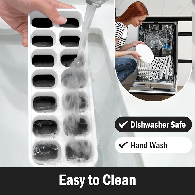 DclobTop Ice Cube Trays with Lid and Bin, Ice Trays - Image 6