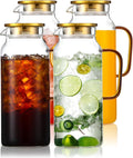 4 Pack 2 Liter/68 oz Glass Pitcher by Unknown