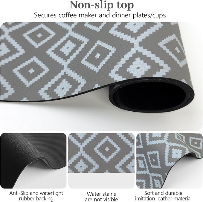 Bloss Dish Drying Mat, Fit Under Coffee Maker Machine/Kitchen Counter - Image 6
