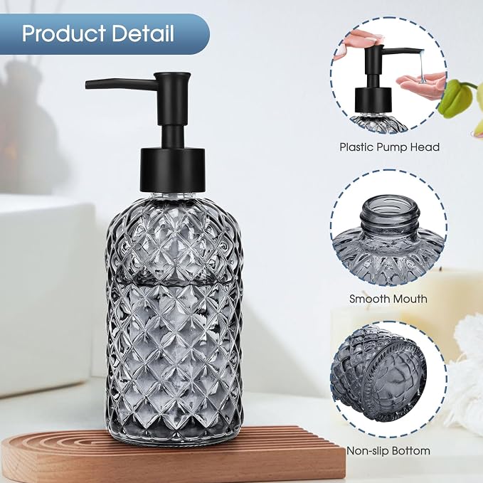 Topsky Gem Glass Soap Dispenser - Image 4