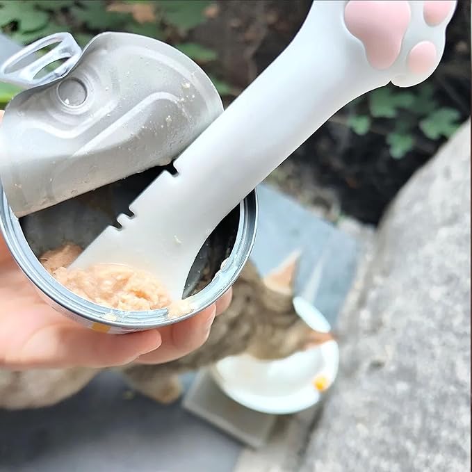 Cat Wet Food Spoon with Can Lids 3 oz, One fit 3 Standard Size Pet Cans - Image 9