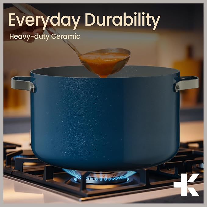 Bakken 8.5 Quart Ceramic Coated Stock Pot - Image 7