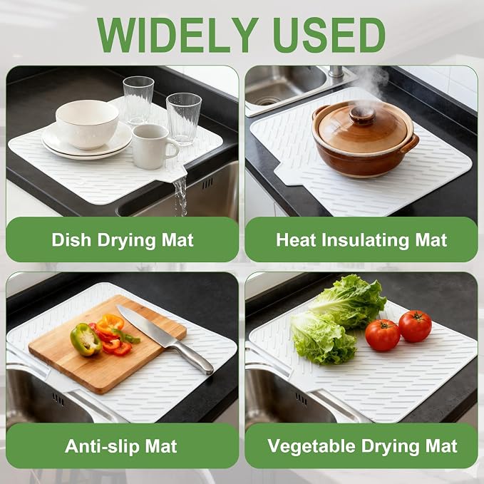 Silicone Drying Mat, Heat-Resistant, Eco-friendly, Hygienic Drying Pad - Image 6