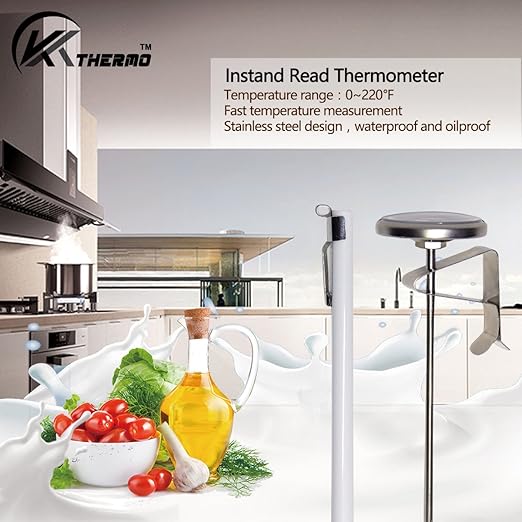 KT THERMO Instand Read 2-Inch Dial Thermometer, Chocolate Milk Foam - Image 5