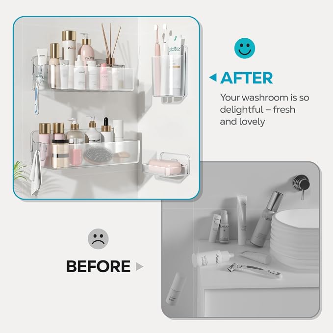 Nieifi Adhesive Wall Shelf, Shower Shelves, Shower Organizer - Image 8