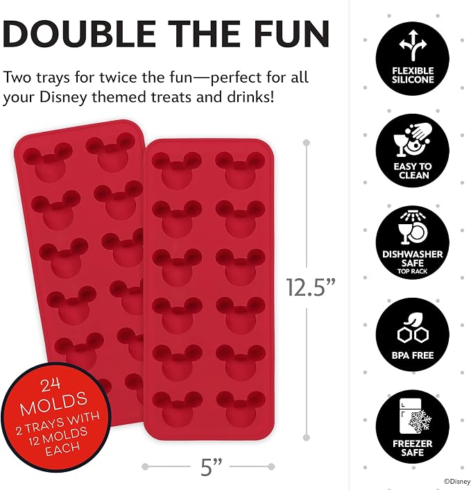 Disney Silicone Ice Cube Tray – 2 Pack Ice Trays - Image 6