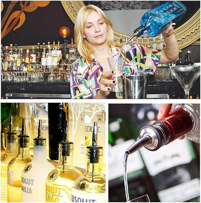 2PCS Stainless Steel Pourers, Speed Wine Bottle Pourer, Olive Oil and Vinegar - Image 6