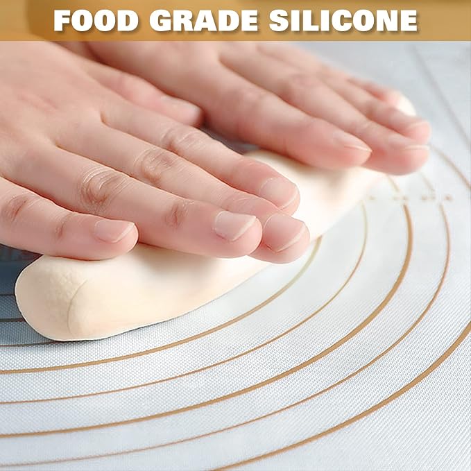 Silicone Pastry Mat Extra Thick Large Non Stick Baking Supplies Kitchen Counter - Image 2
