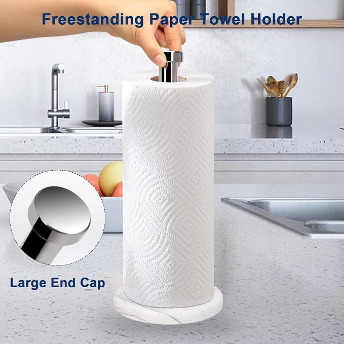NearMoon Standing Paper Towel Holder, Kitchen Paper Towel Tissue Holder- - Image 5