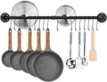 Toplife 39.4 inch Pot Rack, Kitchen Wall Mounted Detachable Pan Lid Utensils by Toplife