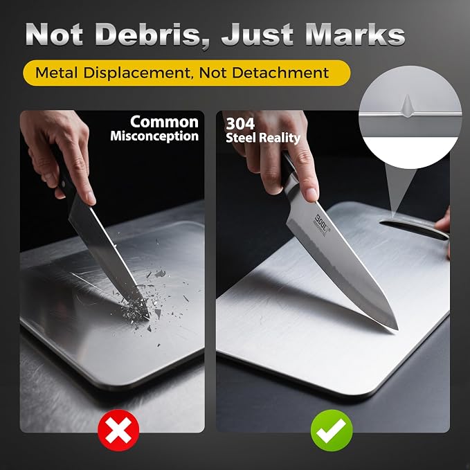 URMONA 3 PCS 304 Stainless Steel Cutting Board - Image 8