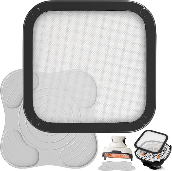 2Pcs Silicone Heat Resistant Mat & Splatter Shield, Foldable Silicone Mat and by MVRPOWER