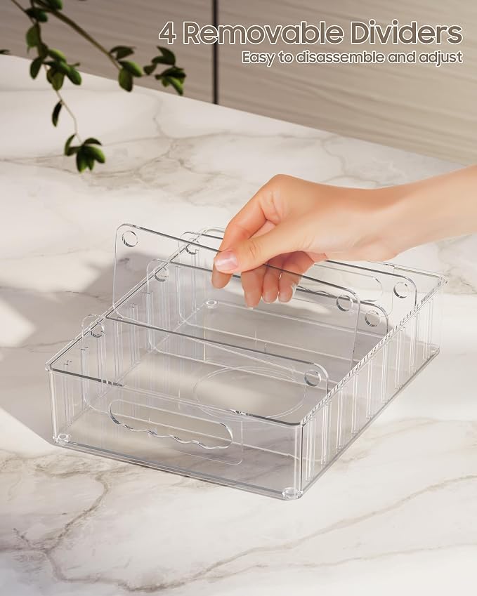 LYNG Lid Organizers Inside Cabinet, Food Container Lid Organizer - Image 5
