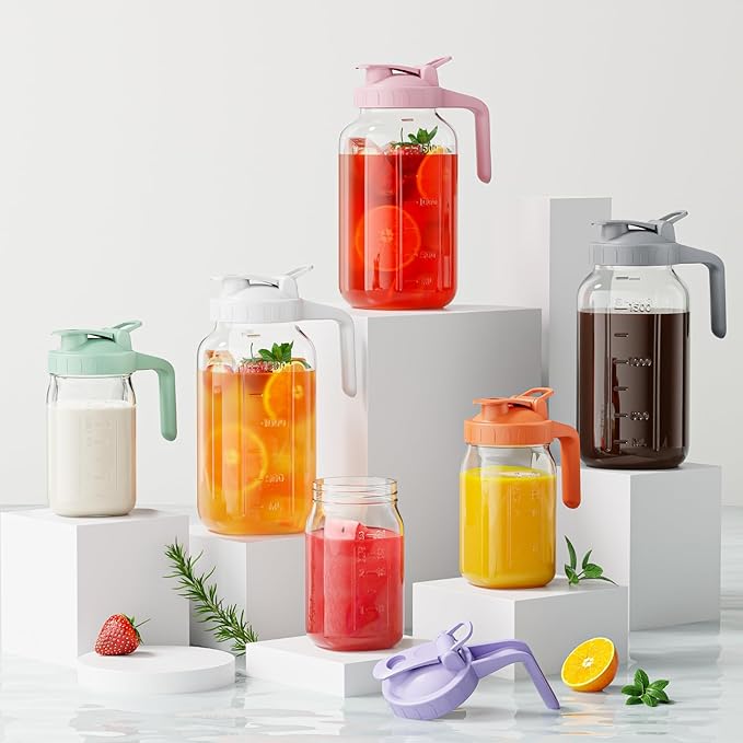 JunVpic Breast Milk Pitcher - 32 oz Glass Mason Jar - Image 6