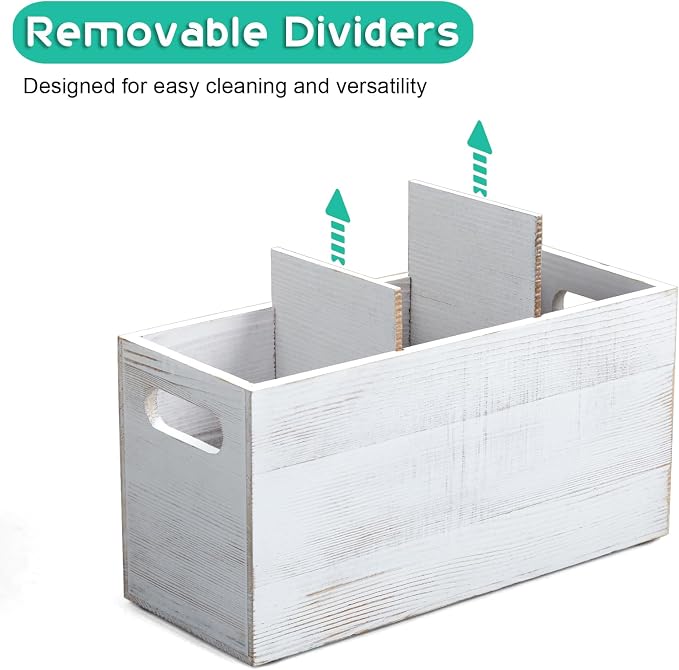 ALELION Rustic White Utensil Holder - Image 2