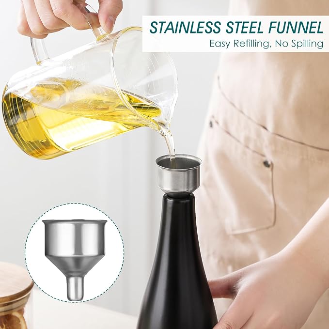 vancasso 16 Oz Ceramic Olive Oil Dispenser Bottle, Bottle Dispenser - Image 4
