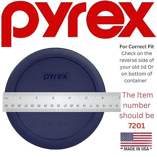 Pyrex 7201-PC 4 Cup Blue Food Storage Replacement Lid - Image 4