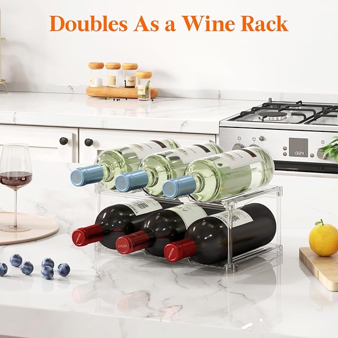 Lifewit Stackable Bottle Storage Organizer, Large Slot Water Bottle Tumbler Cup - Image 9