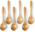 6 PCS Wooden Spoons for Honey, 6.7 inch Small Wooden Spoons by HEFILD