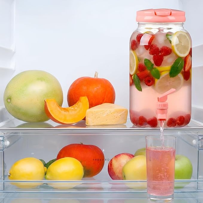 Havawish 2 Pcs 1 Gallon Plastic Beverage Dispenser - Image 4