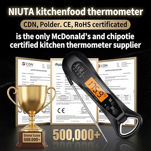 Therm Pro® Chef Meat Thermometer Digital, 1 Sec Instant Read, NIST® Certified - Image 3