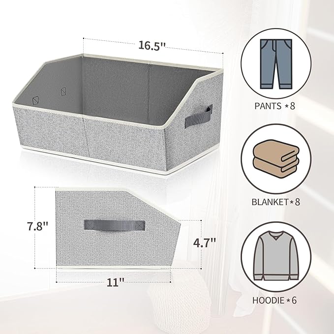 Homsorout Trapezoid Closet Shelf Organizer - Image 2