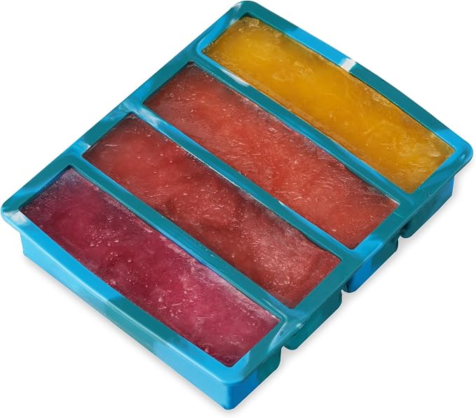 Host Ice Cube Tray, Makes Four 5-Inch Long Cubes, Durable Silicone Trays - Image 8