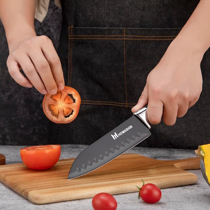 Black Knife Set, Howashin 15 Pieces Knife Sets - Image 6