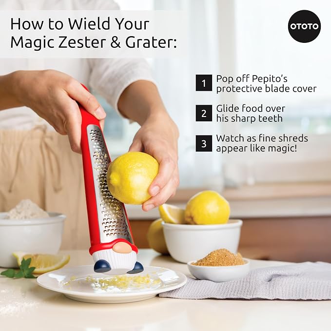 OTOTO Grater - Stainless Steel, BPA Free, Dishwasher Safe, Fun Kitchen Gadget - Image 8