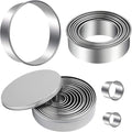 Round Cookie Cutters Set 12 Pieces Bistcuit Cookie Cutters Circle Pastry by Winerming