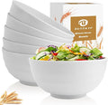 60 OZ Wheat Straw Bowls, Large Popcorn Bowl Sets of 6, Unbreakable Large by BUSOKIP