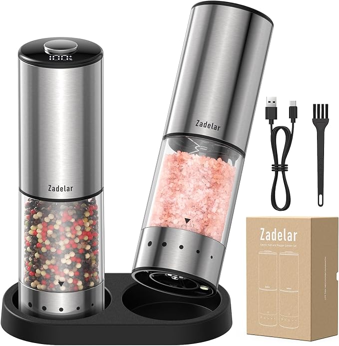 Rechargeable Electric salt and pepper grinder set - Image 8