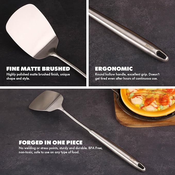 18/10 Stainless Steel Cooking Utensils Set - Image 5